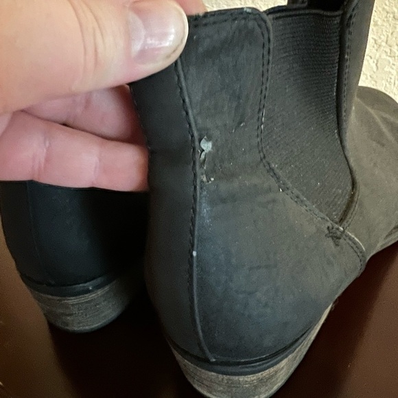 BLACK Kensie Gerona Zipper Boots Size 6.5 - Picture 9 of 12